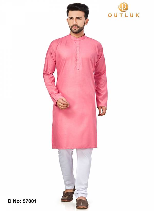 Outluk 57 Cotton Party Wear Kurta With Pajama Mens Collection